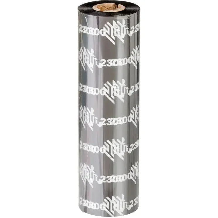 Zebra Original Wax Ribbon; 110mmx450m; 2300; Standard; 25mm core for ZT Series
