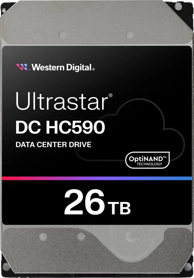 Western Digital Ultrastar DC HC590 26TB SATA 6Gb/s 3.5" Enterprise Hard Drive – 512e, 7200 RPM – TechStore