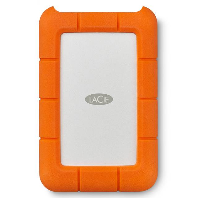 Seagate LaCie Rugged 1 TB USB-C Portable Hard Drive – Shock, Crush resistant design for ultimate durability on the go.