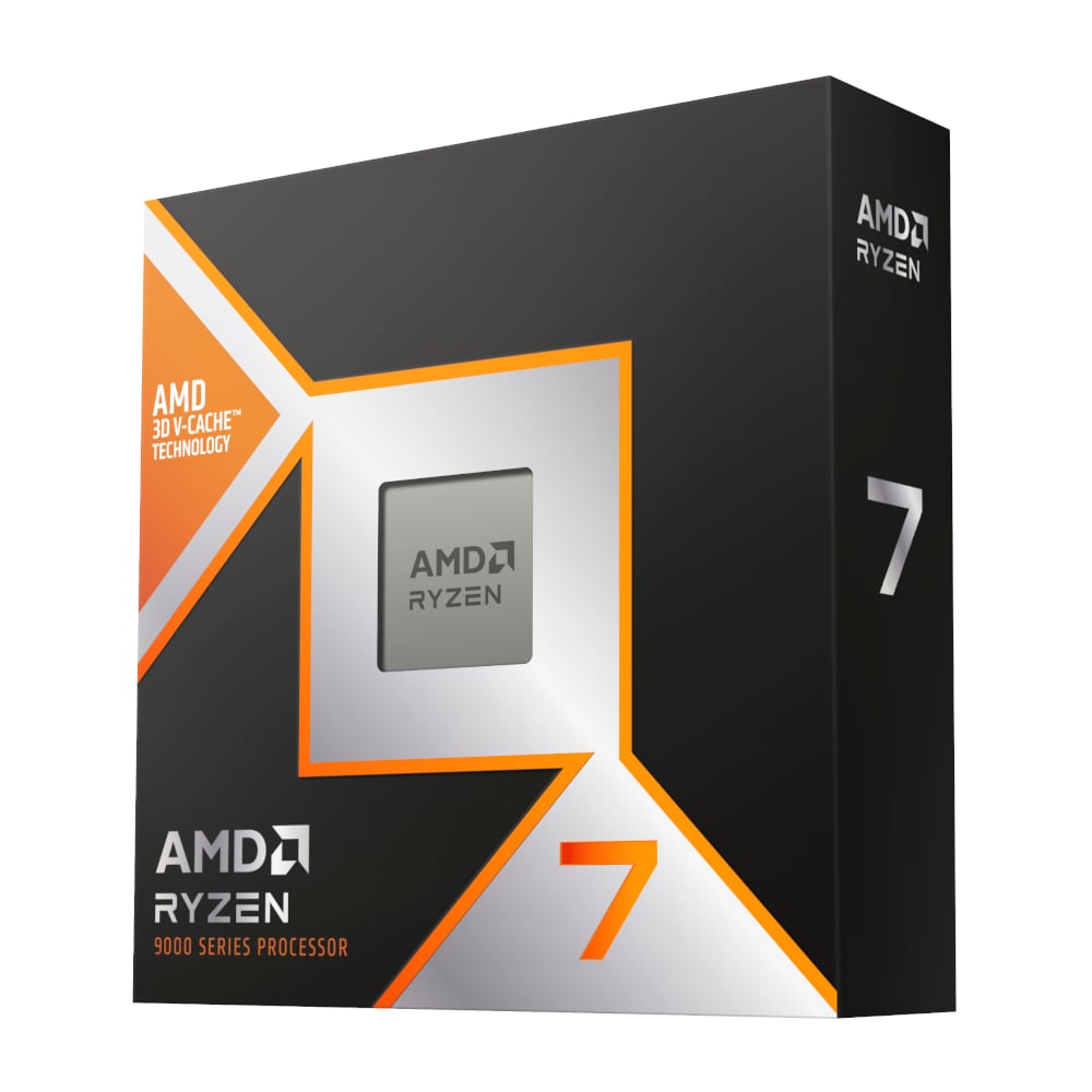 AMD Ryzen 7 9800X3D; 8 Cores/16 Threads; Socket: AM5 ; 5.2GHz max boost; 104MB cache; 120W TDP