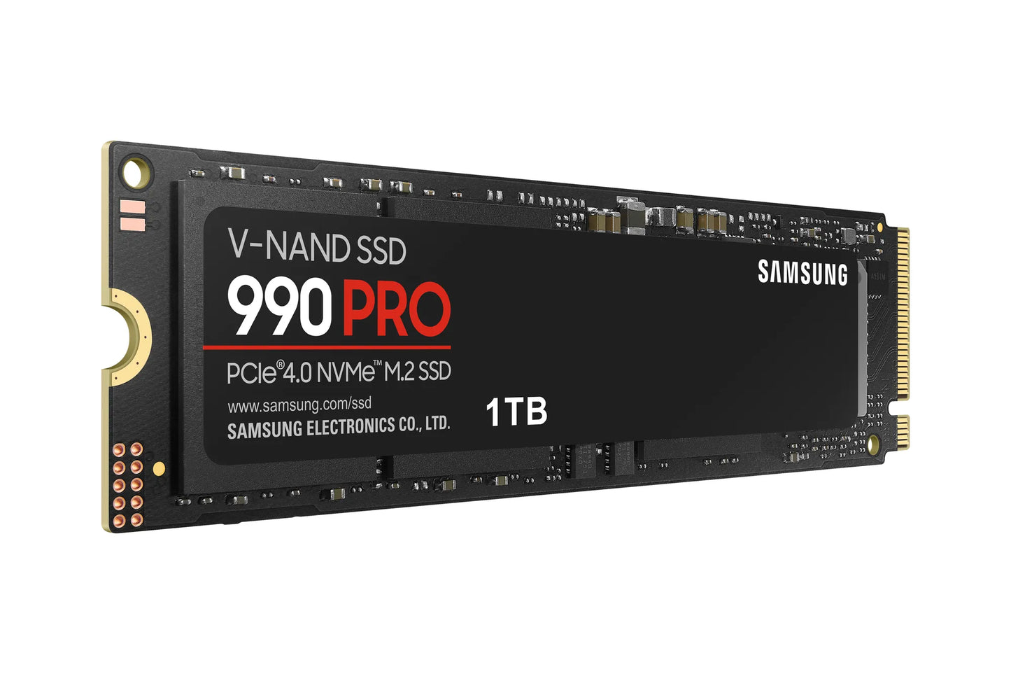 SAMSUNG MZ-V9P1T0BW 990 PRO 1 TB NVMe SSD - Read Speed up to 7450 MB/s; Write Speed to up 6900 MB/s; Random Read up to 1200000 I