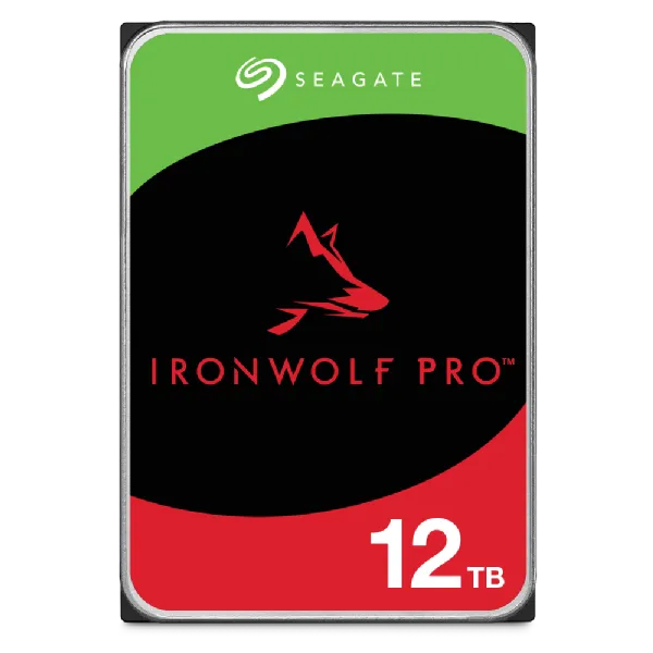 Seagate Ironwolf Pro ST12000NT001 12TB 3.5'' HDD NAS Drives 7200 RPM; SATA 6GB/s Interface; 256MB Cache;550TB/Year; Unlimited Ba