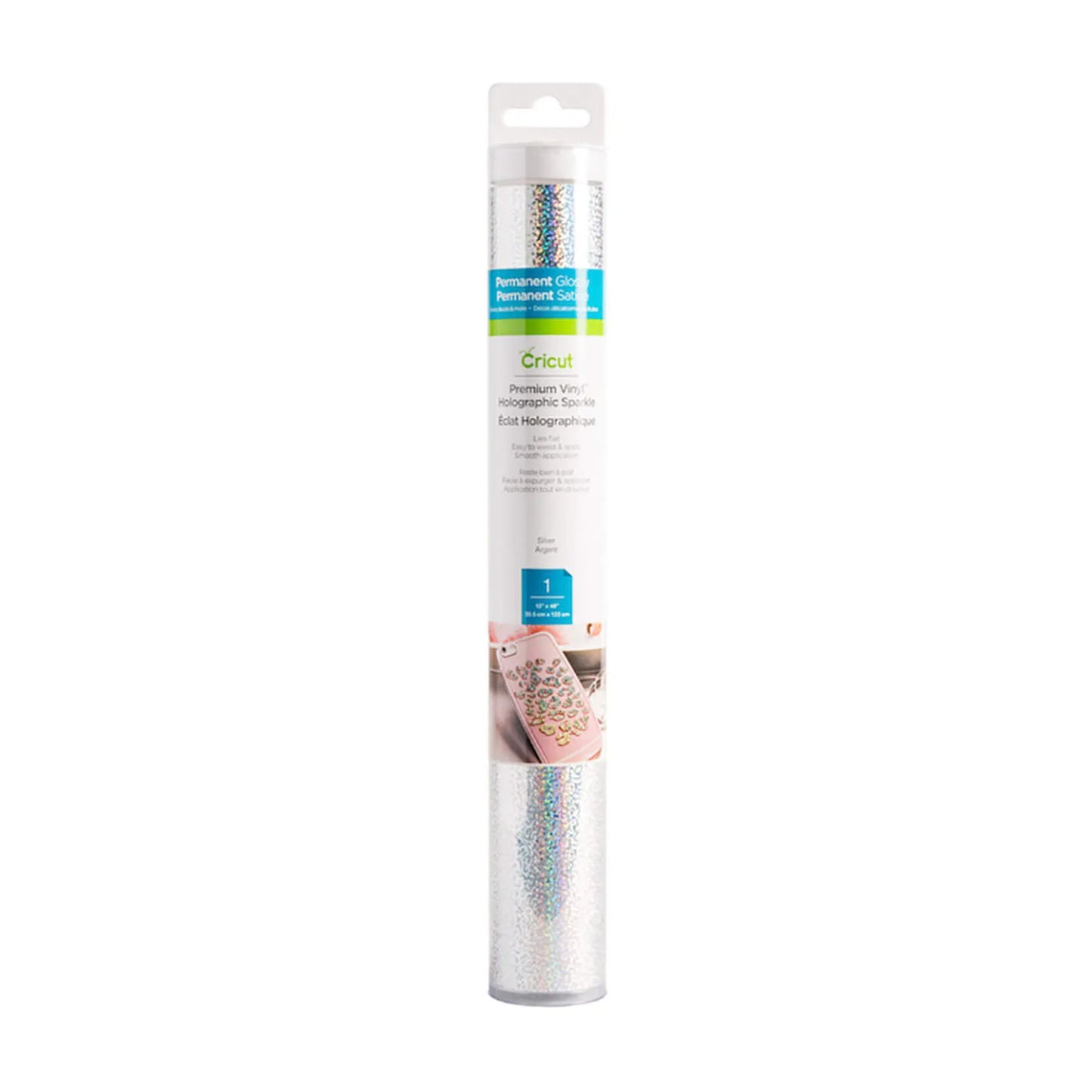 2006483 - Cricut Premium Vinyl Holo Sparkle 30.5x120cm (Silver)