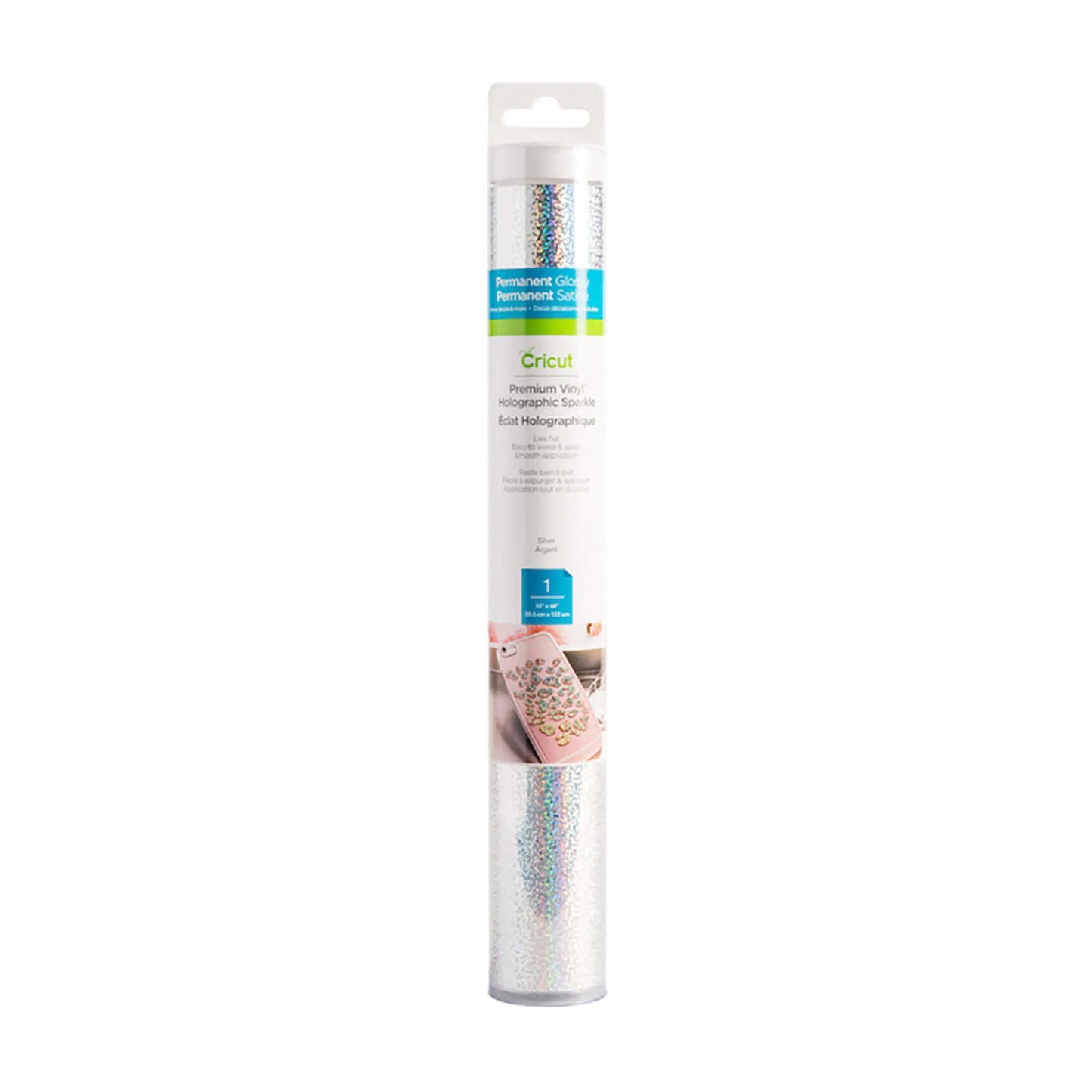 2006483 - Cricut Premium Vinyl Holo Sparkle 30.5x120cm (Silver)