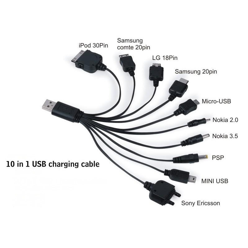 10 IN 1 USB CHARGE CABLE