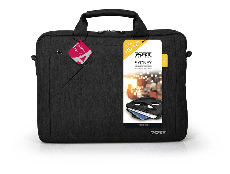 Port Sydney Black 10/12" Toploader Bag