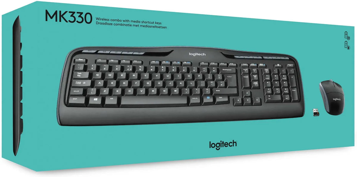 920-003989 - LOGI MK330 Wireless Keyboard and Mouse Combo Nano USB Not unifying low profile keys