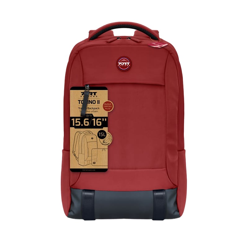 Port Torino II Red 15.6 Backpack