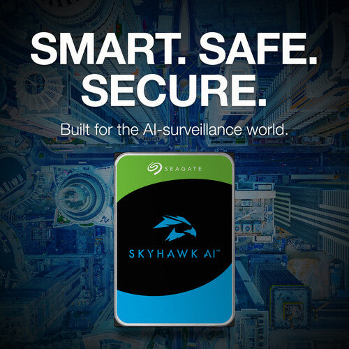 Seagate 10TB SkyHawk AI 7200RPM SATA III 3.5" Internal Surveillance Hard Drive – AI-Optimized, 24/7 Use | TechStore