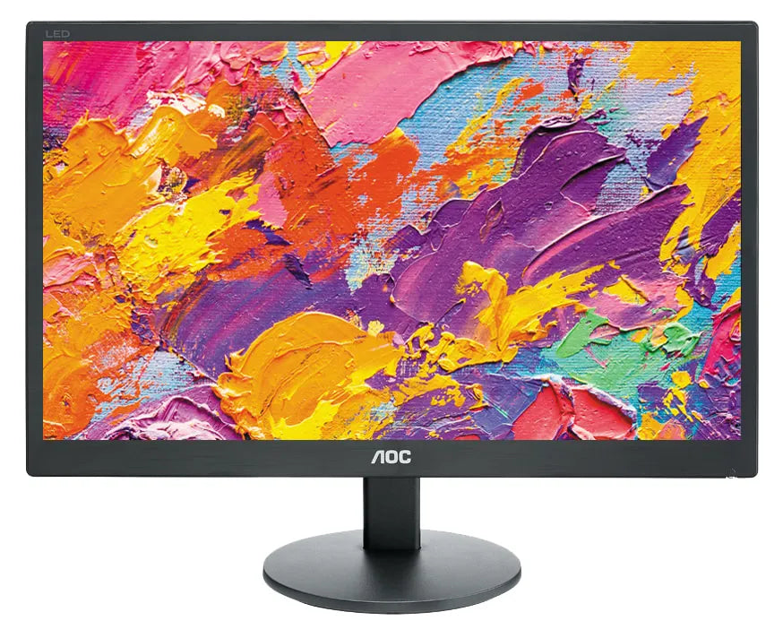 AOC E970SWN 18.5-Inch 720p Slim Monitor with VGA Connectivity - Wall-Mountable and Eco-Friendly