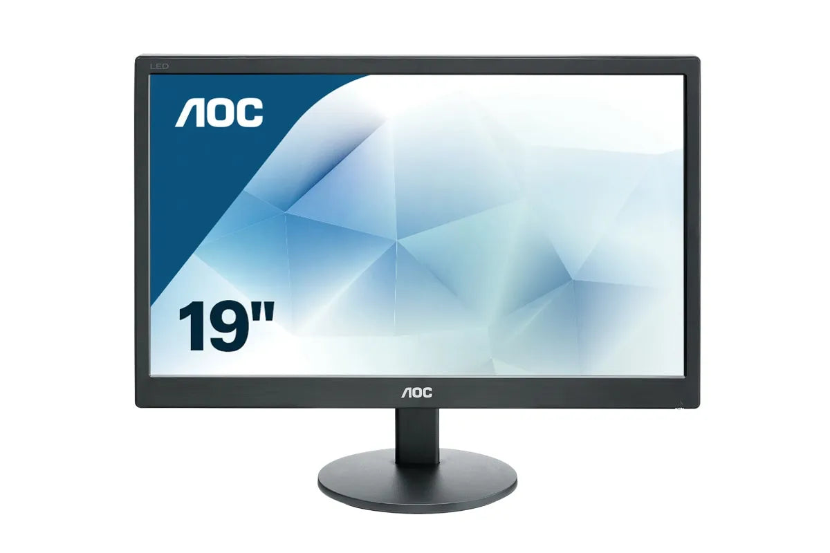 AOC E970SWN 18.5-Inch 720p Slim Monitor with VGA Connectivity - Wall-Mountable and Eco-Friendly
