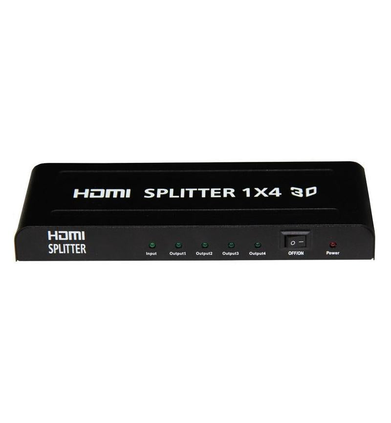 PRE-Loved MicroWorld 1x4 HDMI 4K Splitter – Ultra HD 4K@60Hz Multi-Display Duplicator Box for seamless multi-display setups.