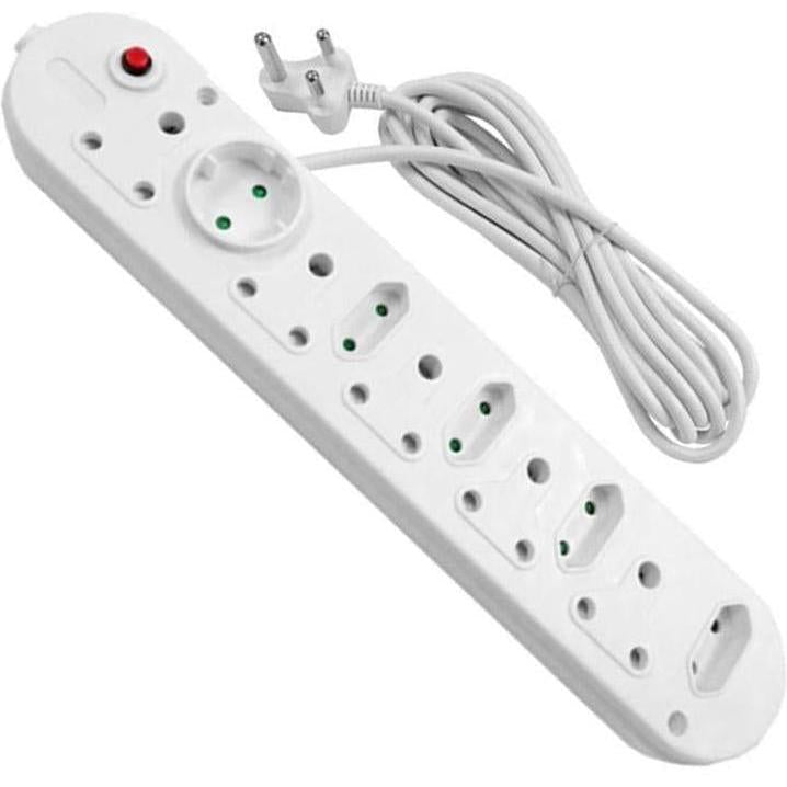 MicroWorld 10-Way Multiplug Extension with 3M Long Cord – Overload Protection offers 10 outlets for safe power distribution.