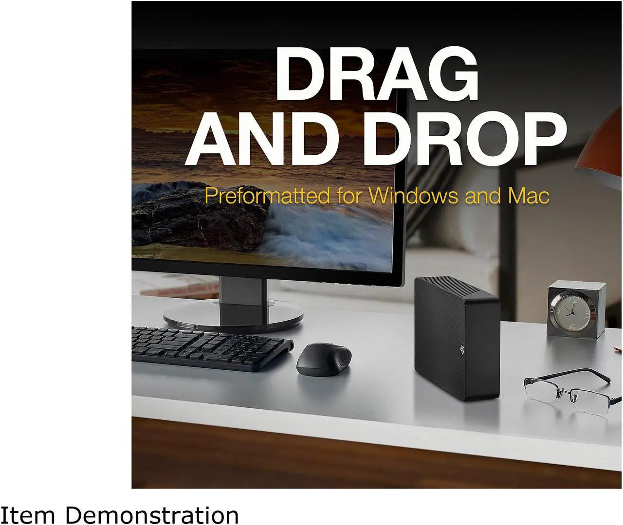 Seagate Expansion 8 TB Desktop External Drive – USB 3.0 offers hassle-free storage with data recovery included.