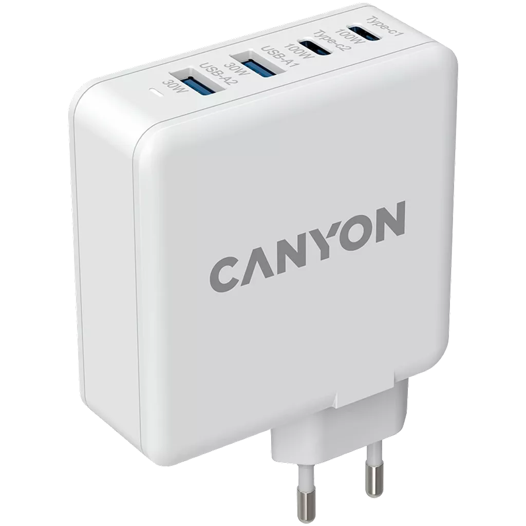 CANYON H-100 GaN Fast Charge Wall Charger – 100W USB-C Power Delivery for Laptops by Canyon Store