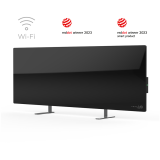 HEATER: ECO SMART TEMP GLASS 700W BLACK
