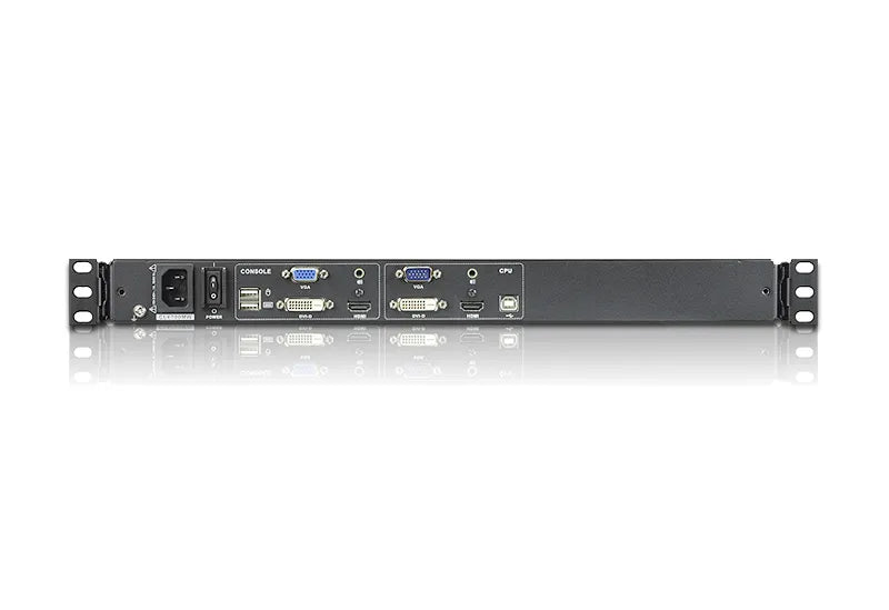 17'' wide Screen Full HD LCD console support USB DVI; HDMI; VGA W/(US99KB/USKB/SPKB)/W/(US/EU) CORD/(LONG RACK) ATEN TECH