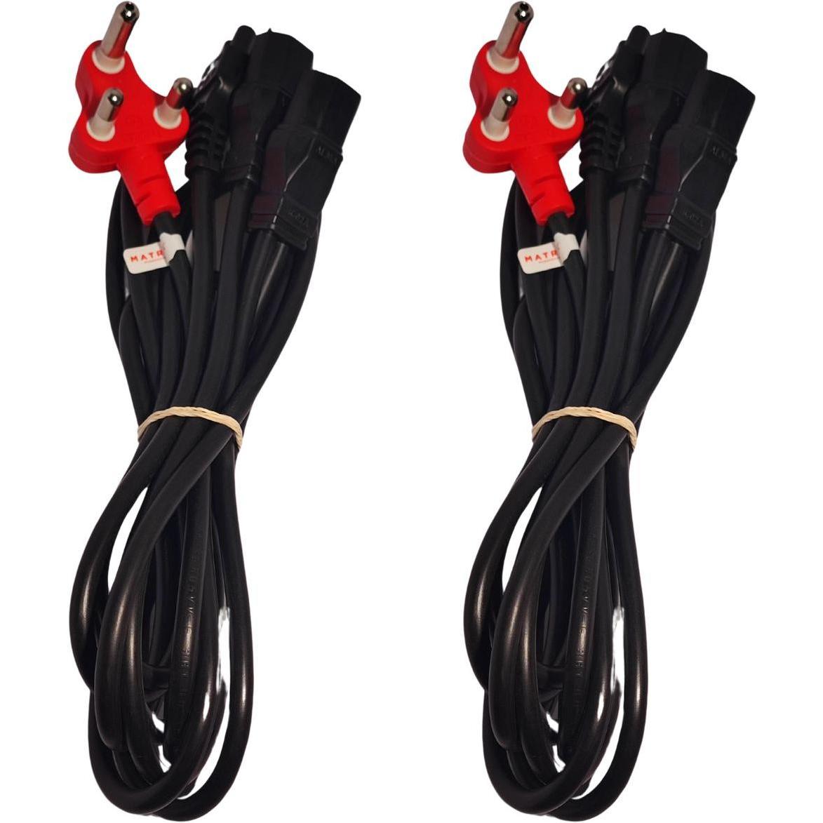Dedicated 3-Prong Power to 1x Clover and 2x Kettle Cable - Pack of 2x for reliable device power distribution.