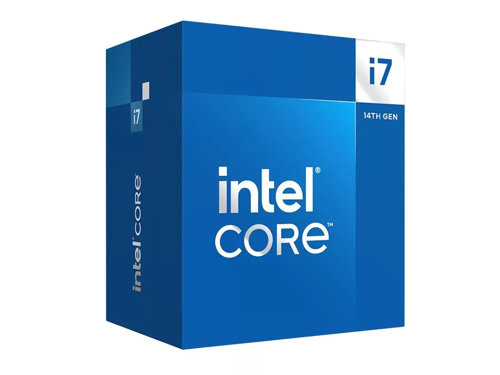 Intel Core i7 14700 Up to 5.4 GHZ; 20 Cores (8P+12E); 28 Thread; 33MB Smartcache; 65W TDP; Intel® Laminar RM1 Cooler included;