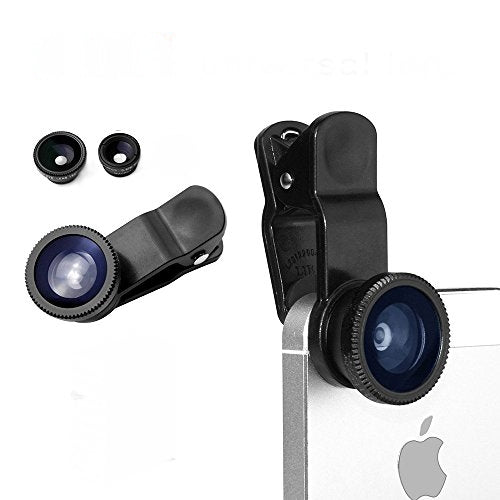 MicroWorld 2-In-1 Clip-On Photo Lens for Smartphones and other devices - Wide Angle & Macro Lens for Enhanced Photography