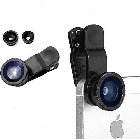 MicroWorld 2-In-1 Clip-On Photo Lens for Smartphones and other devices - Wide Angle & Macro Lens for Enhanced Photography