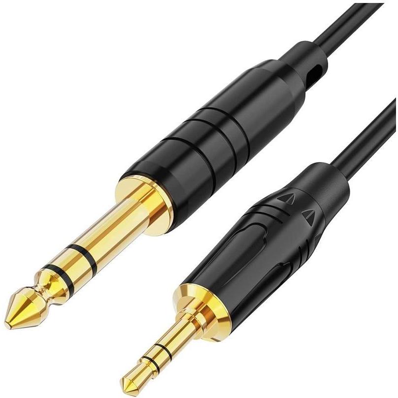 Microworld 3.5mm Male to 6.35mm Male Audio Cable 1.5m