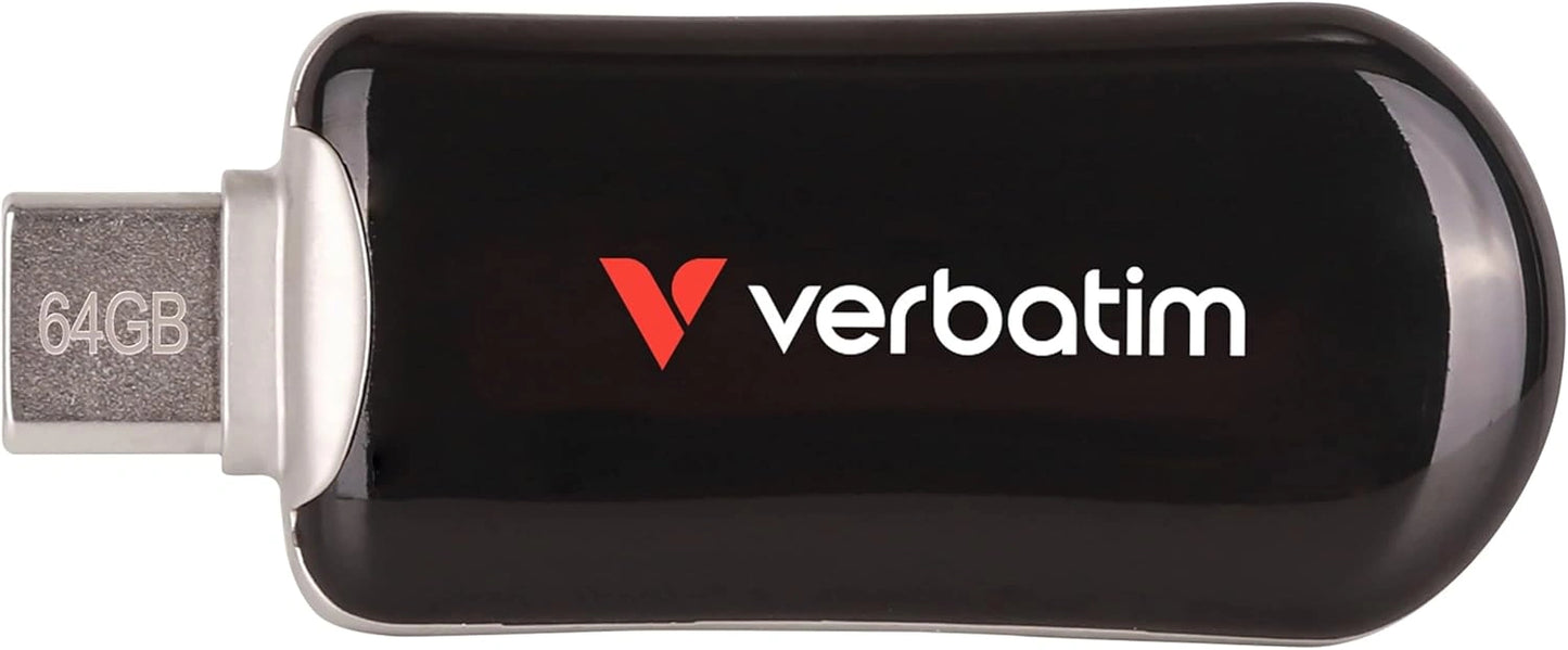 Verbatim 30224 Plectra USB-C 3.2 Gen 1 Flash Drive 64GB – High-Speed Portable Storage