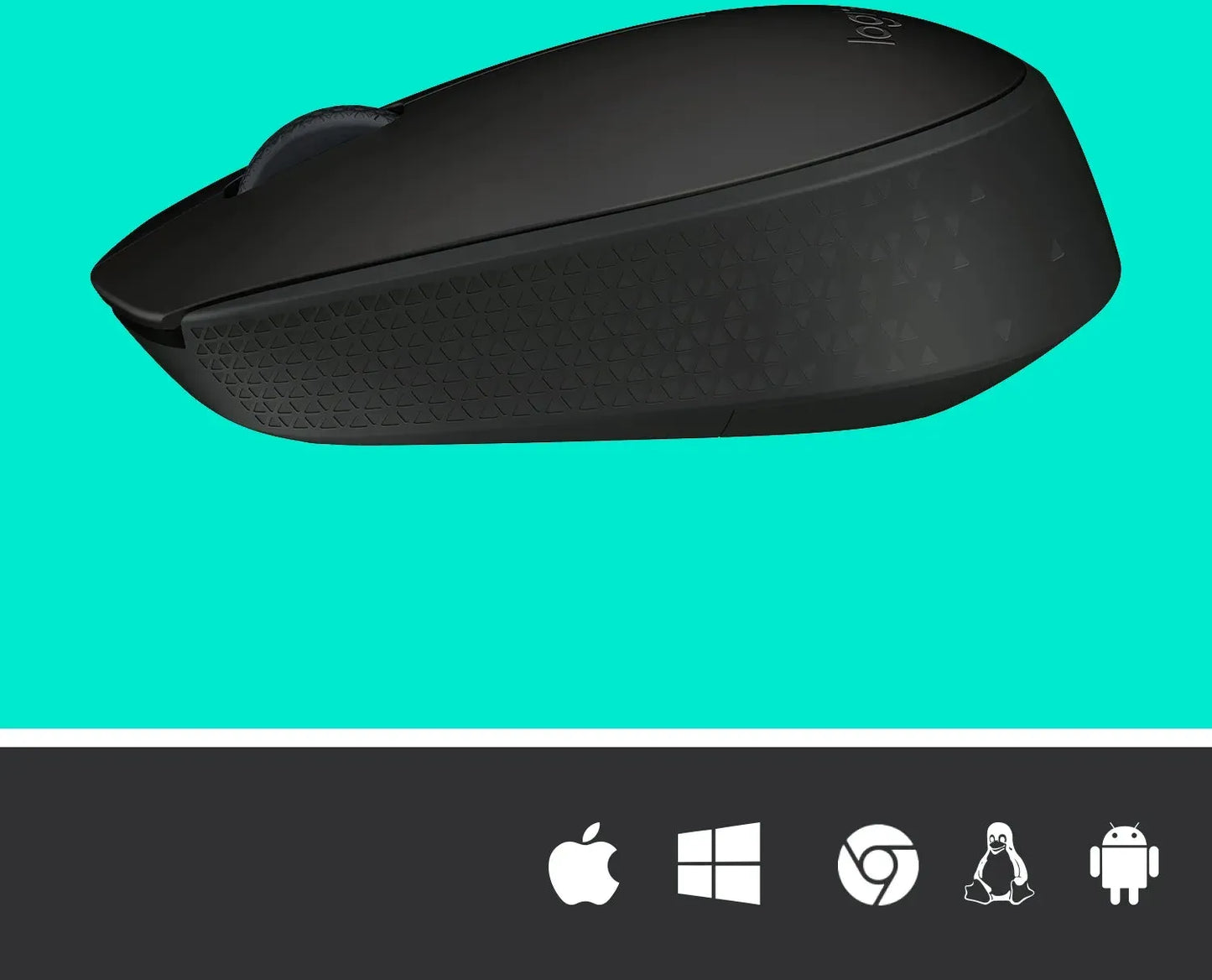 LOGI M171 910-004424 Wireless mouse (Black) Nano USB receiver 3 buttons optical .