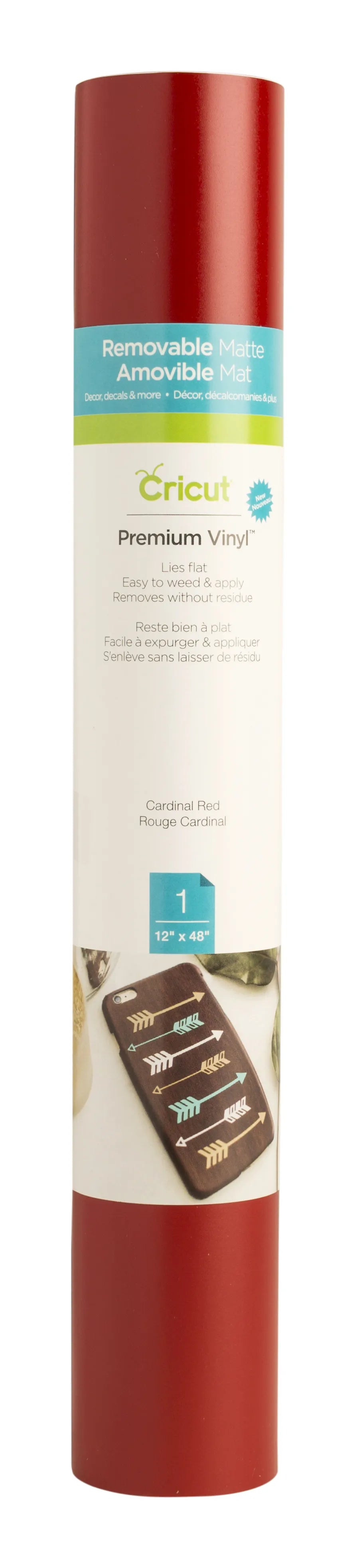 2004311 - Cricut Premium Vinyl Removable 30.5x122cm (Cardinal Red)