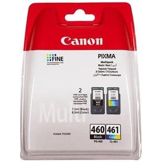Canon PG460BK/CL461 multipack ink cartridge for TS5340, ensuring high-quality prints for home and office use.
