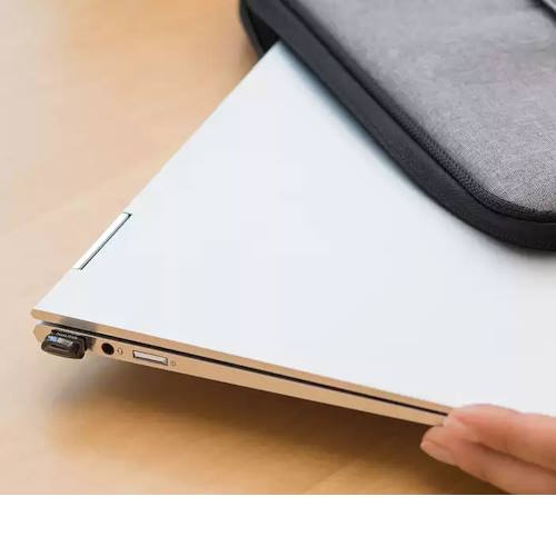 SanDisk Ultra Fit 64GB USB 3.2 Flash Drive – Low Profile, High Speed, Compact – SDCZ430-064G on a laptop.