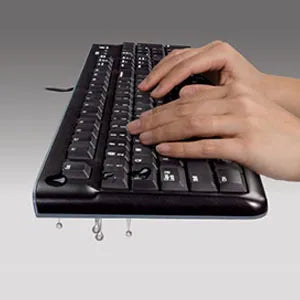 920-002508 - LOGI K120 Corded Keyboard plug and play USB connection spill resist.