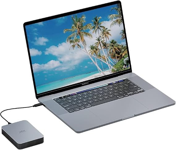 Seagate LaCie Mobile Drive 5TB External Hard Drive Moon Silver