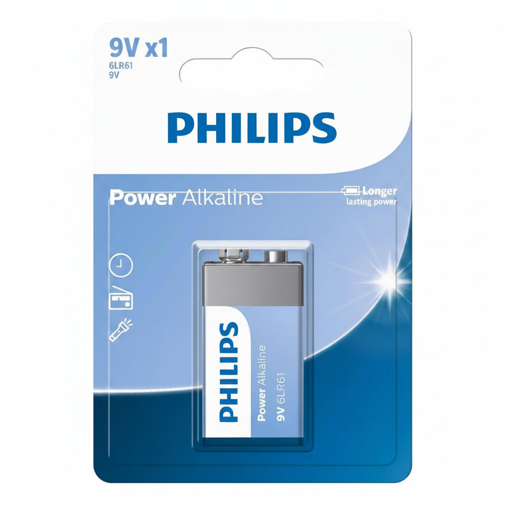 Philips 9V Power Alkaline Battery