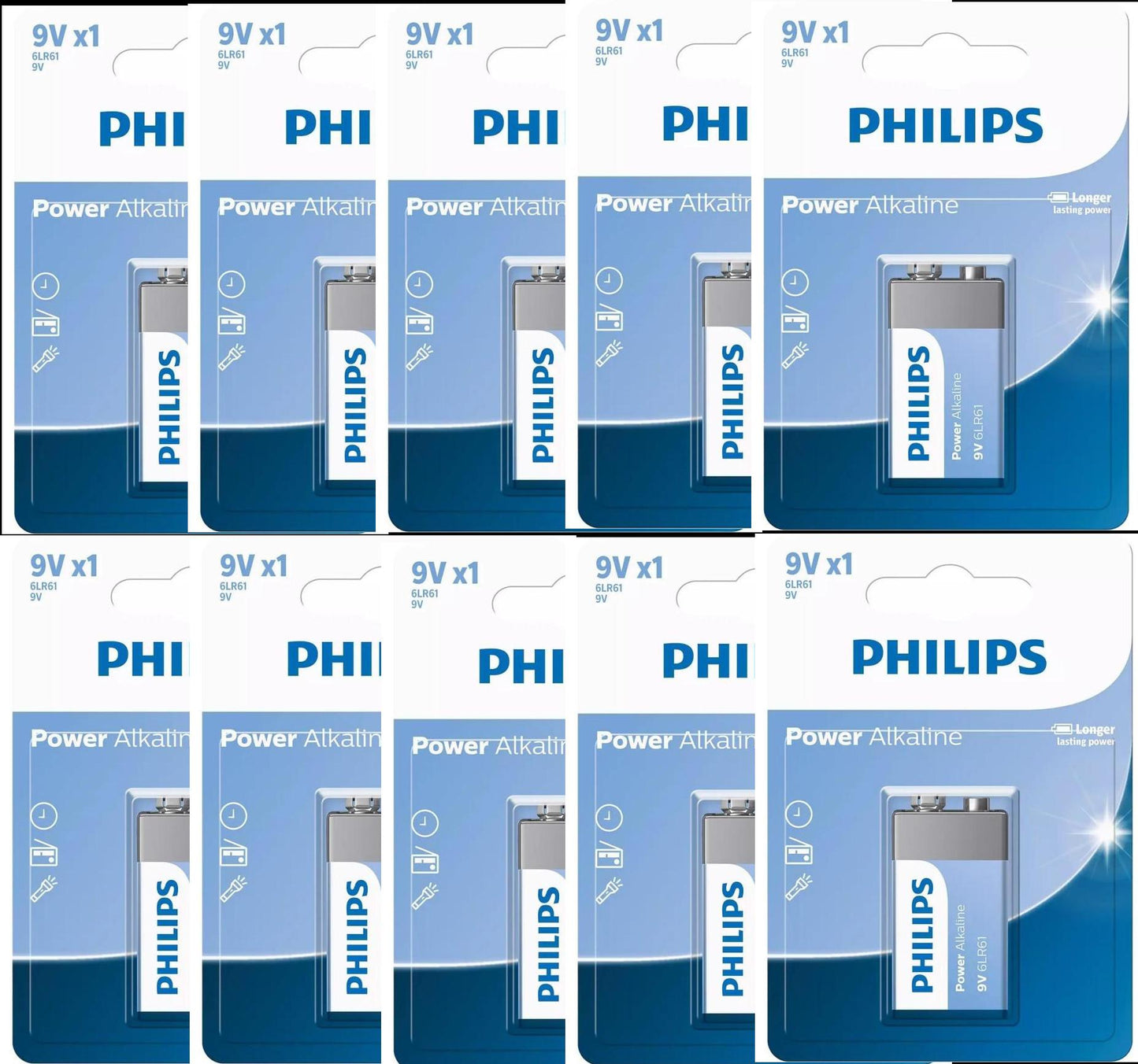 9V Power Alkaline 10 Pack