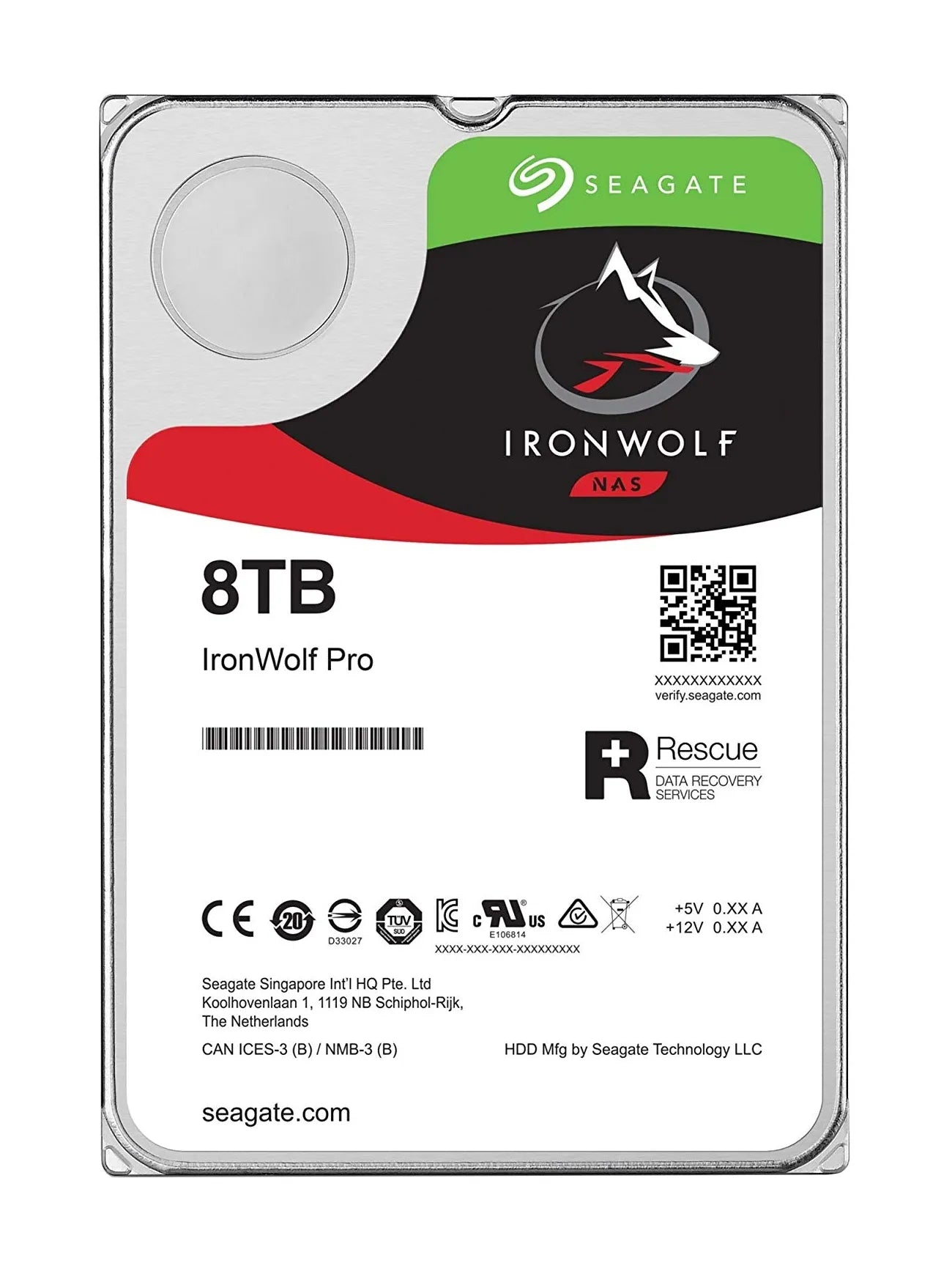 Seagate IronWolf 8TB NAS Internal Hard Drive – 3.5" SATA 6Gb/s 7200RPM 256MB Cache – ST8000VN004 for Seagate store