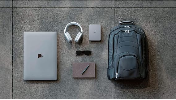 Seagate LaCie Mobile Drive 5TB External Hard Drive Moon Silver