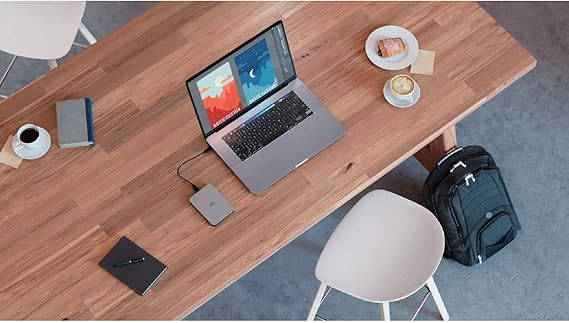 Seagate LaCie Mobile Drive 5TB External Hard Drive Moon Silver