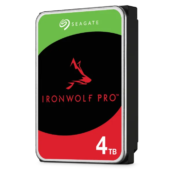 Seagate Ironwolf Pro ST4000NT001 4TB 3.5'' HDD NAS Drives 7200 RPM; SATA 6GB/s Interface; 256MB Cache;550TB/Year; Unlimited Bays