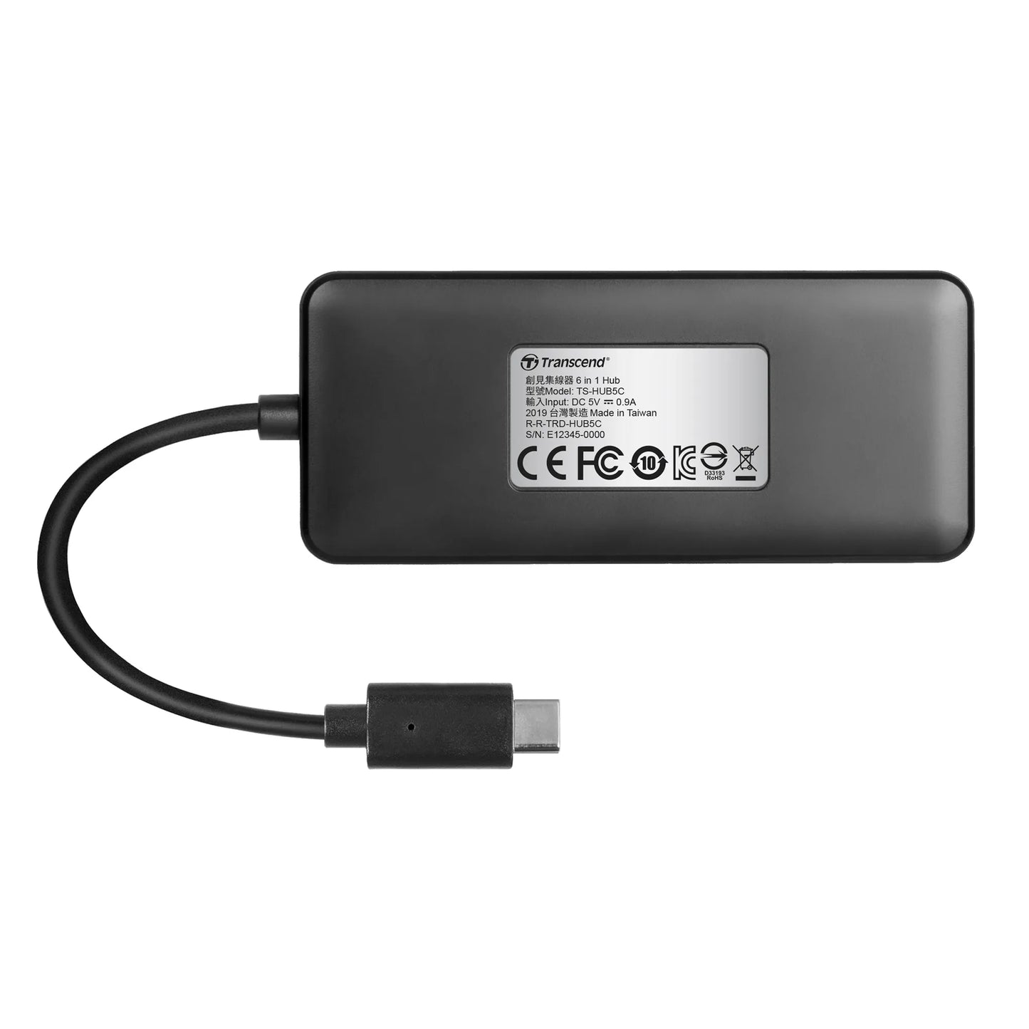 TRANSCEND TS-HUB5C USB Type C Hub 2 x USB 3.1 Gen 2 Type A; 1 x USB Type C port; 1 x USB Type C PD port and SD & MicroSD Reader