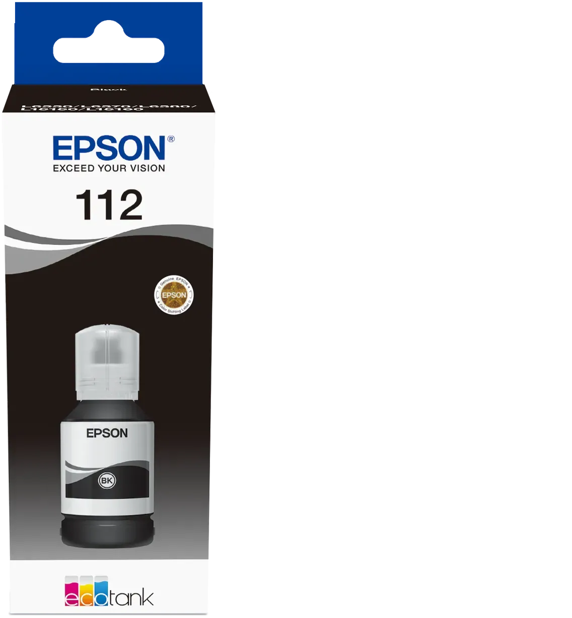 Epson 112 EcoTank Pigment Black ink bottle (127 ml) 7500 pages @ 5% coverage