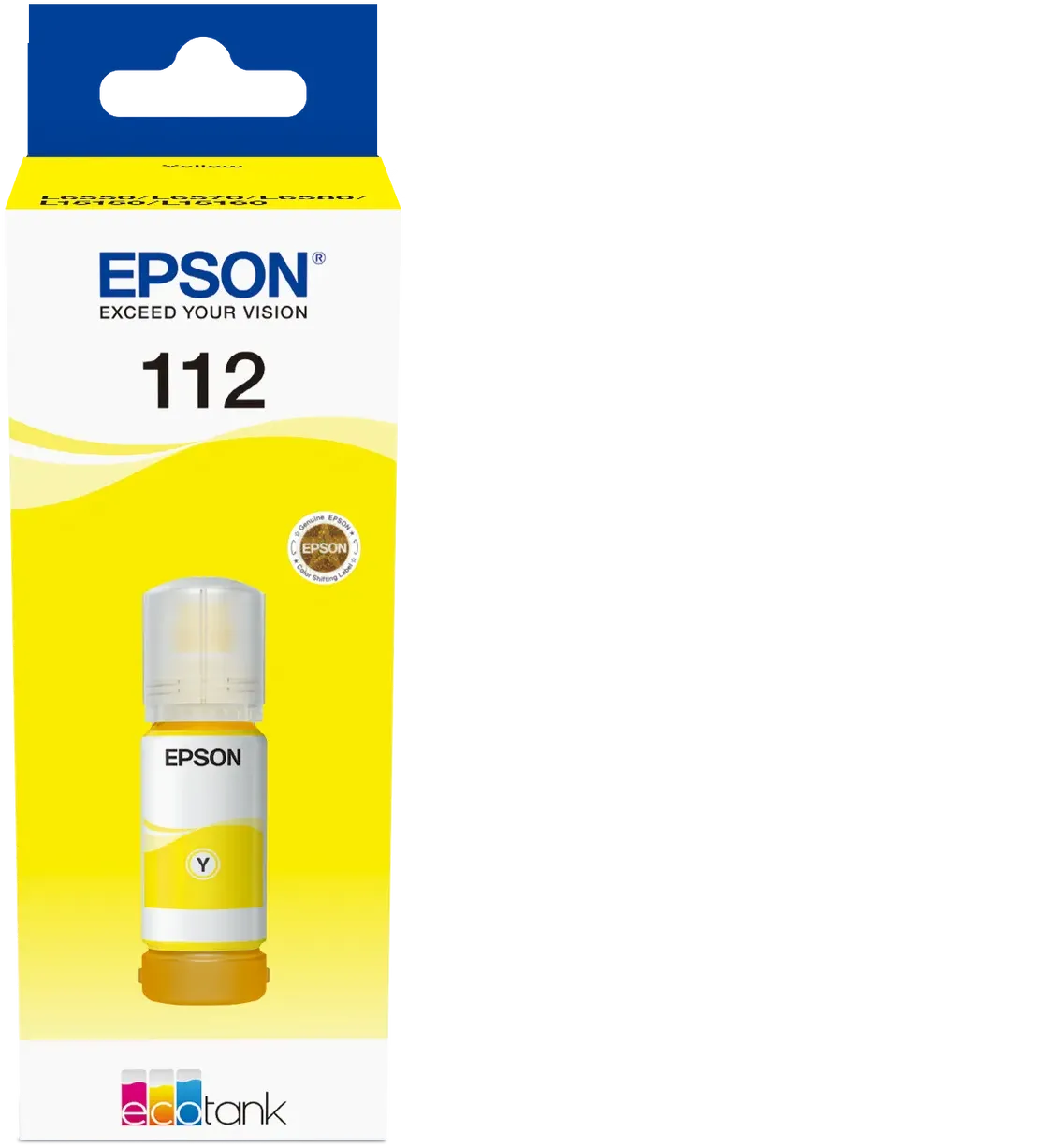 Epson 112 EcoTank Pigment Yellow ink bottle (70 ml) 6000 pages @ 5% coverage