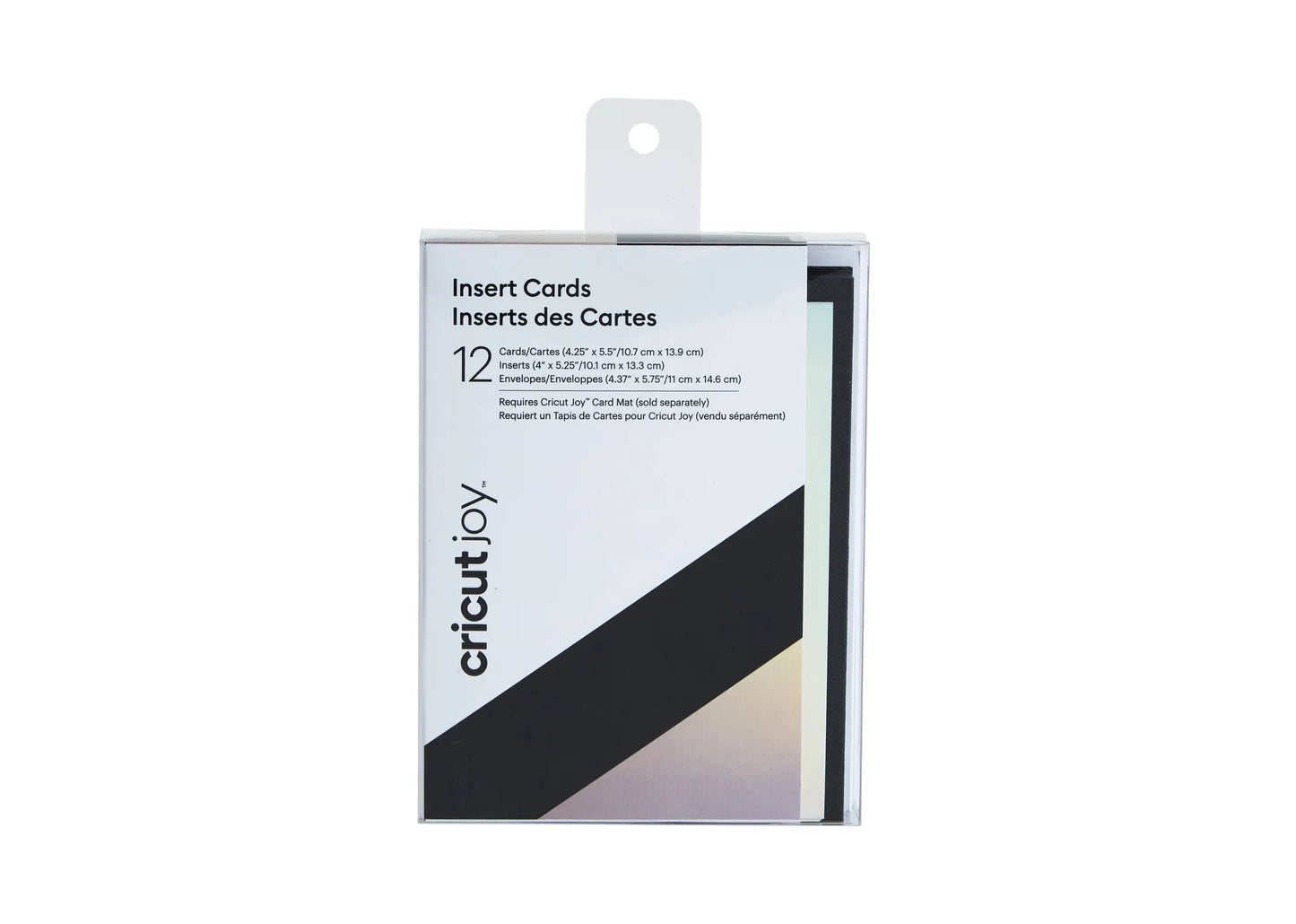 2008045 - Cricut Joy Insert Cards 12-pack (Black/Holo) 10.2x13.3cm