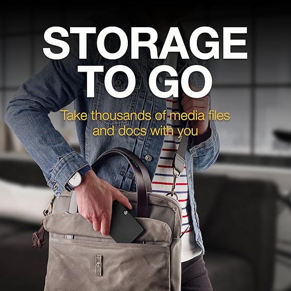 Seagate Expansion Portable 2 TB USB 3.0 External HDD – Black, PC offers ample storage for all your media and files.