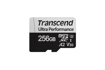 TRANSCEND 340S 256GB ULTRA PERFROMANCE MICRO SD UHS-I U3 V30 A2 C10 - READ 160 MB/S - WRITE 125MB/S - WITH SD ADPTOR