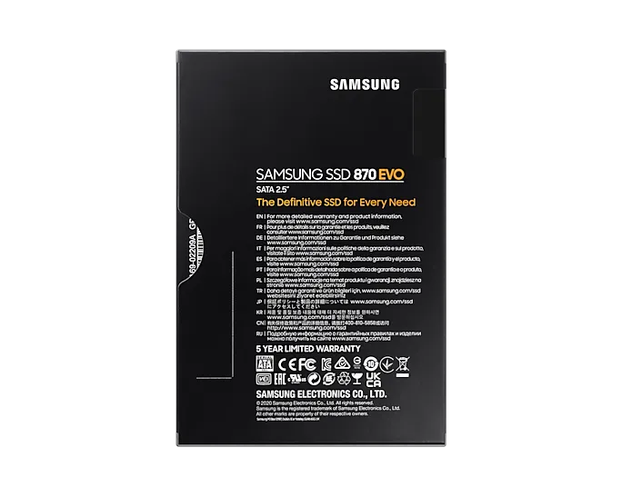 Samsung 870 EVO 500GB 2.5" SATA III SSD – High-Performance Solid State Drive with reliable storage and speed.