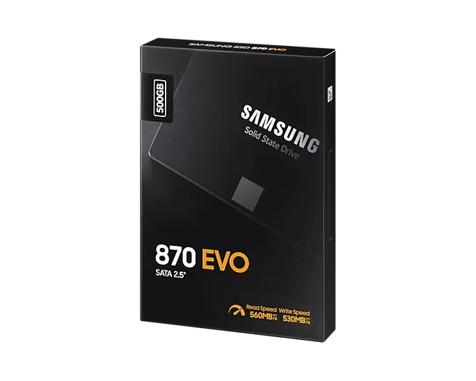 Samsung 870 EVO 500GB 2.5" SATA III SSD – High-Performance Solid State Drive for fast and reliable storage upgrade.