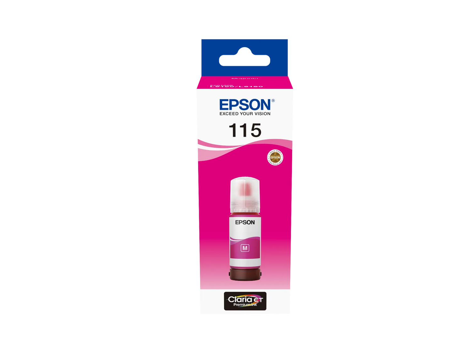 Epson 115 EcoTank Magenta ink bottle (70 ml). 6200 pages @ 5% coverage