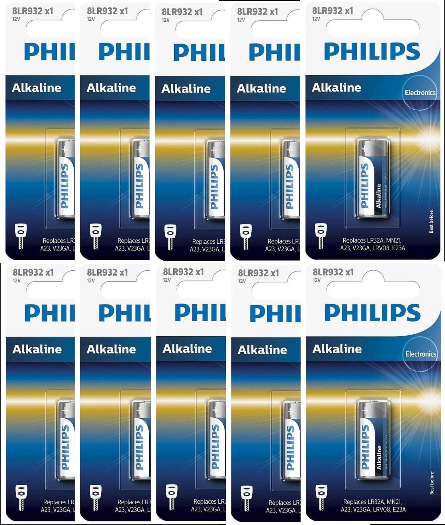 Philips 12V Alkaline Battery 10 pack