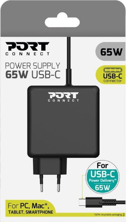 Port Connect Type-C 65W Universal Notebook Adapter